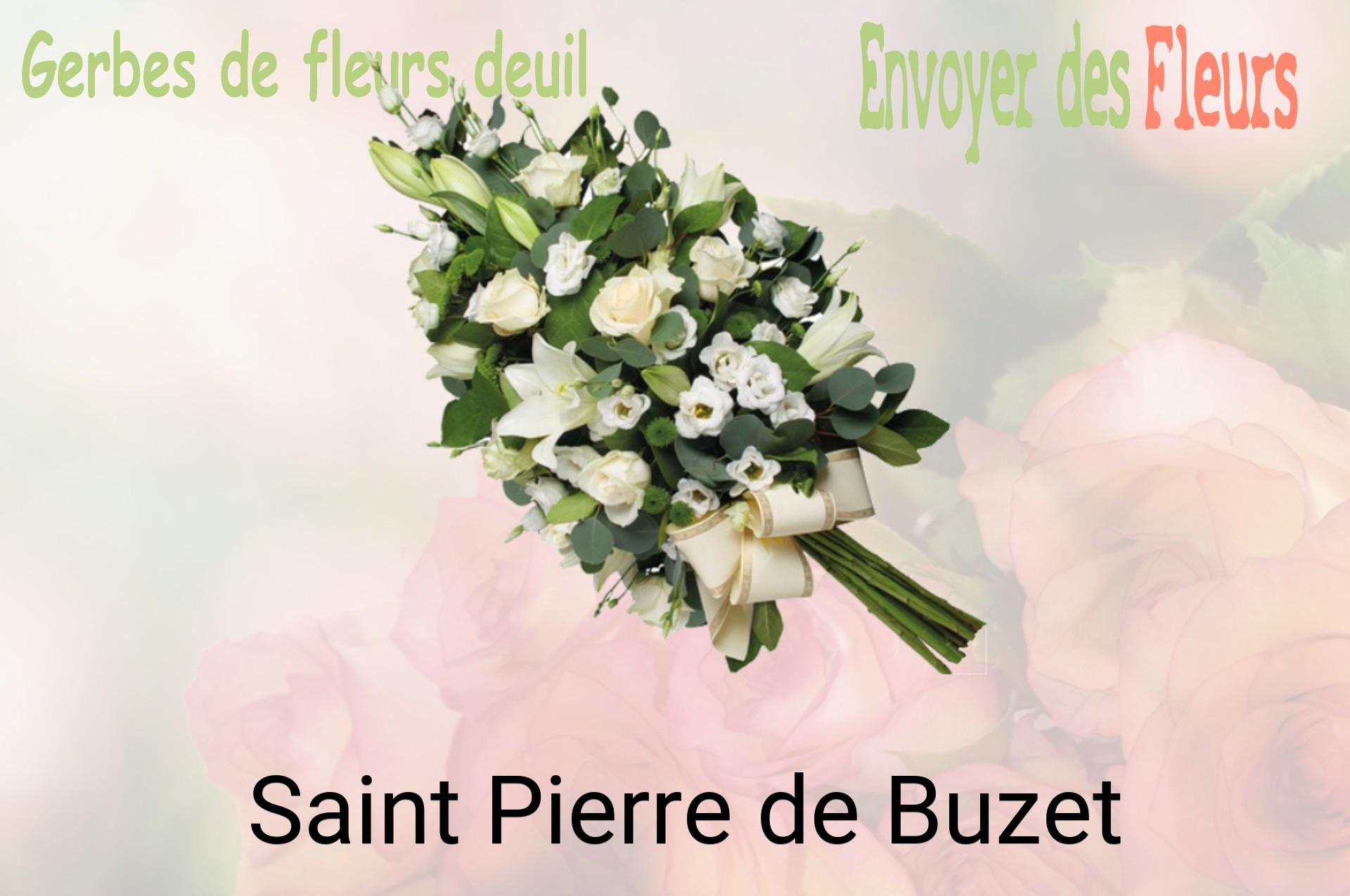 Gerbe de fleurs de deuil livrée à Saint-Pierre-de-Buzet